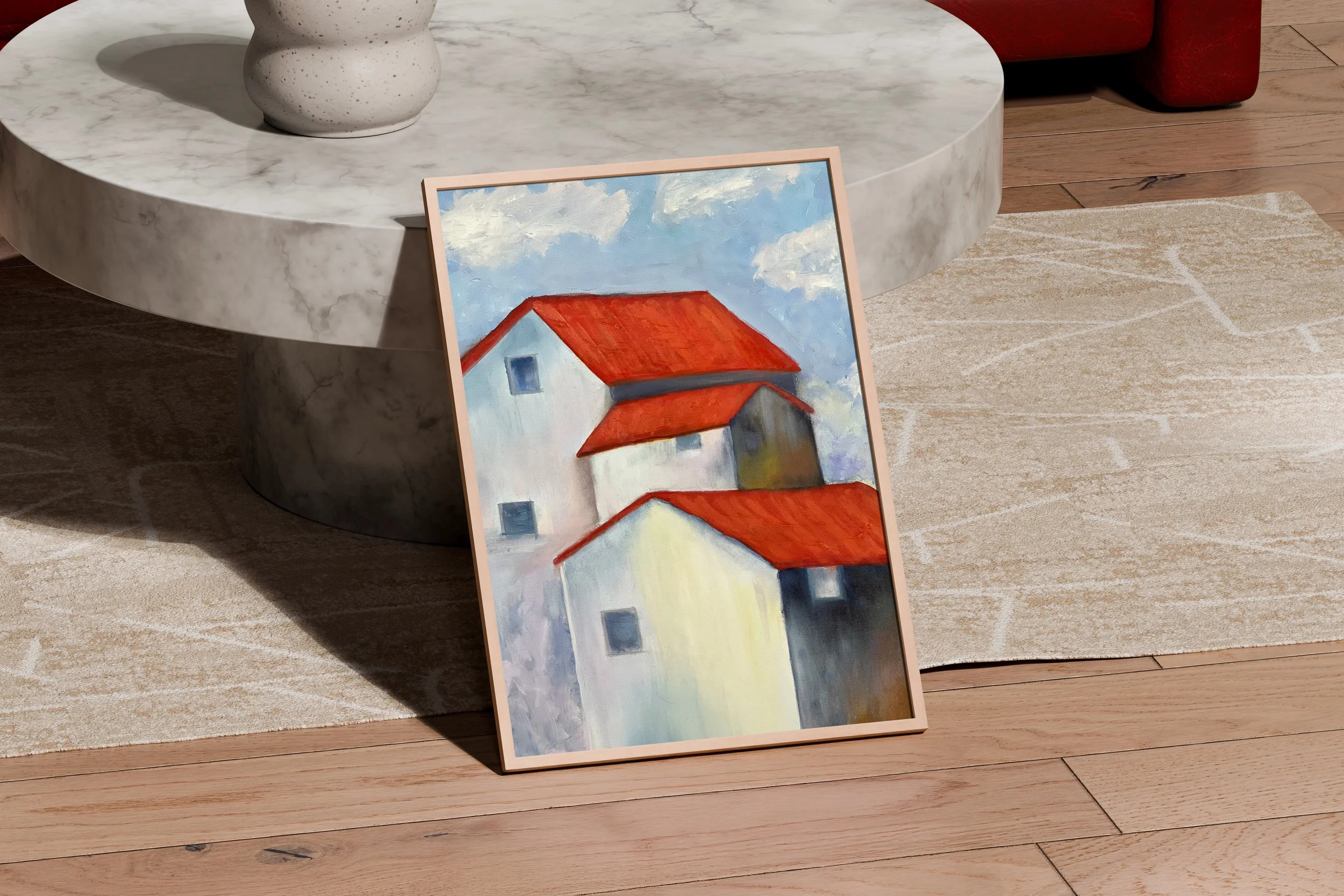 Mockuuups A3 poster mockup leaning on a marble coffee table.jpeg