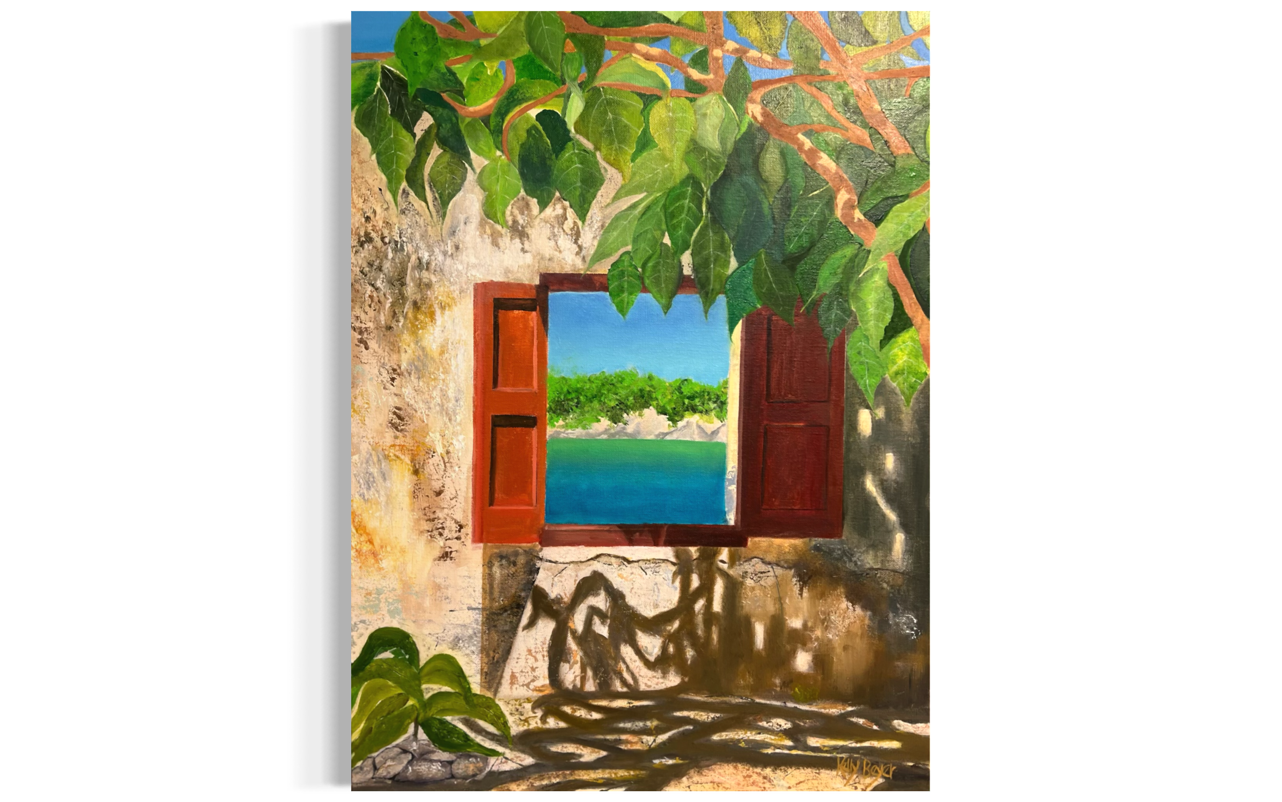 View of the Ocean – Oil Painting Print