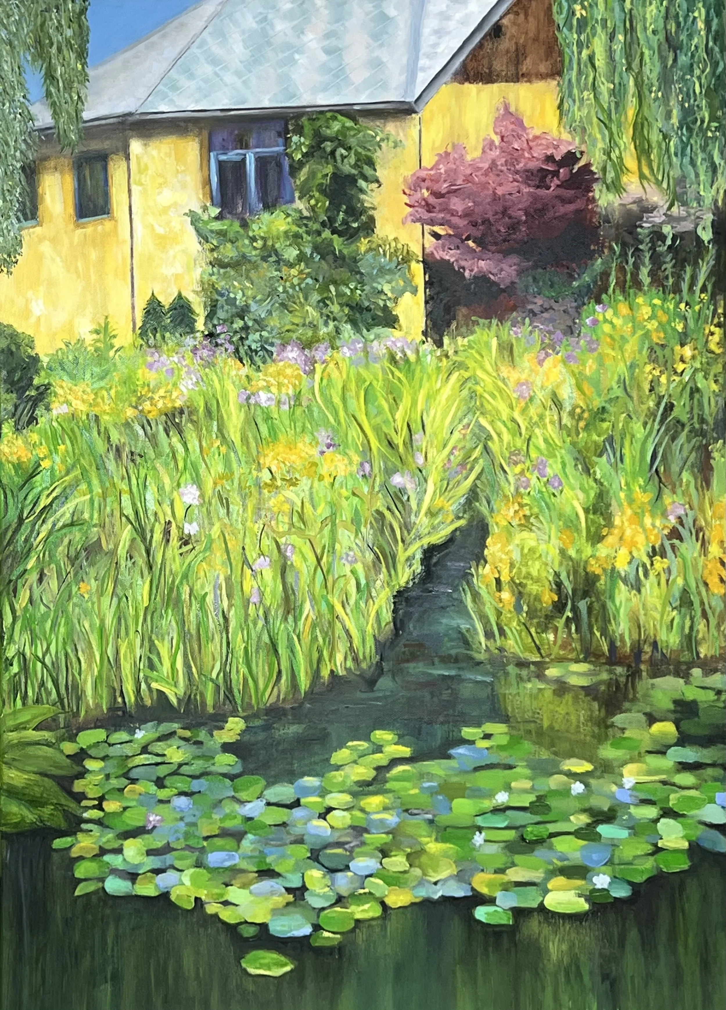 Hidden House • Oil on canvas • 21 X 31.5 • Framed 