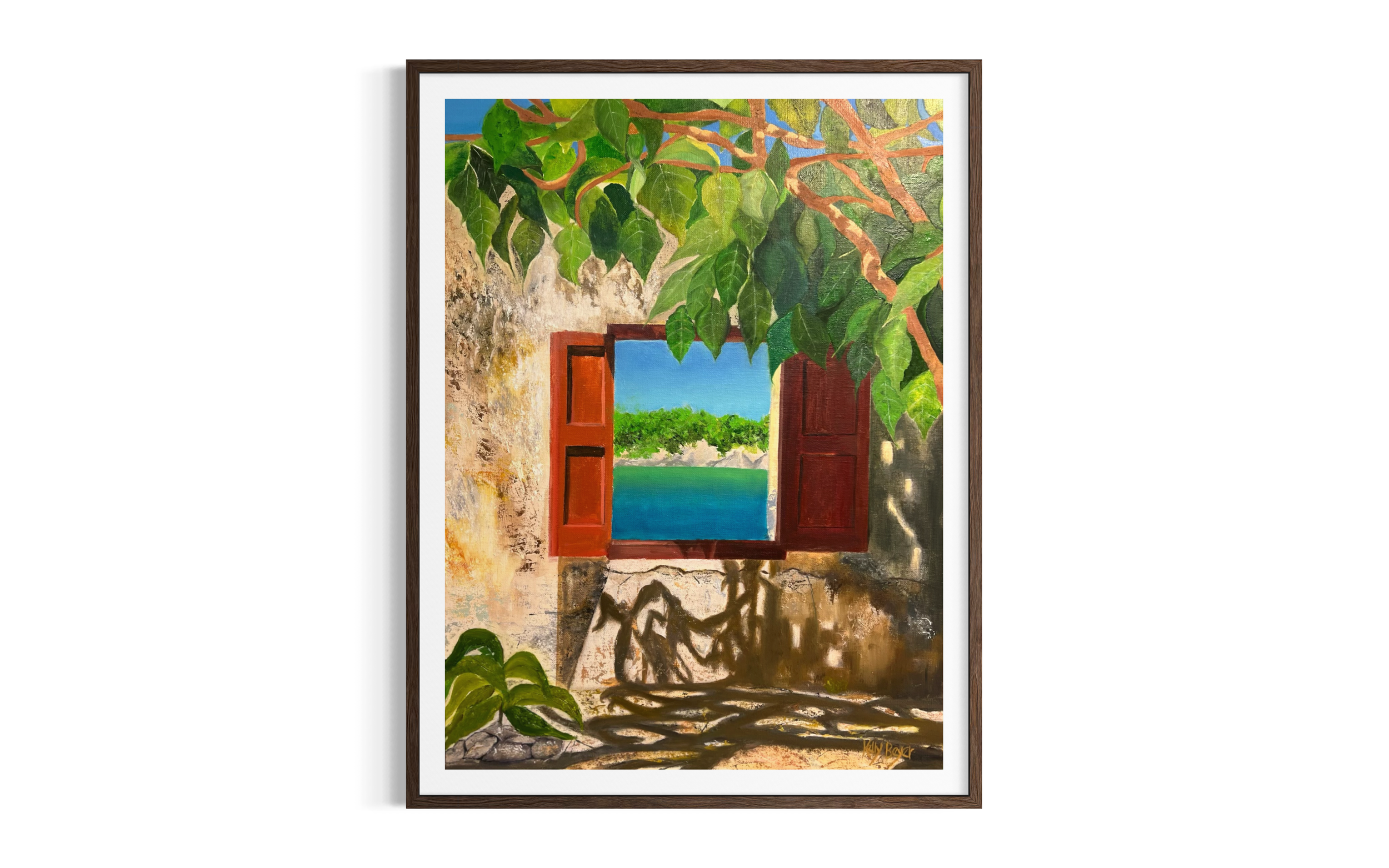 View of the Ocean – Oil Painting Print