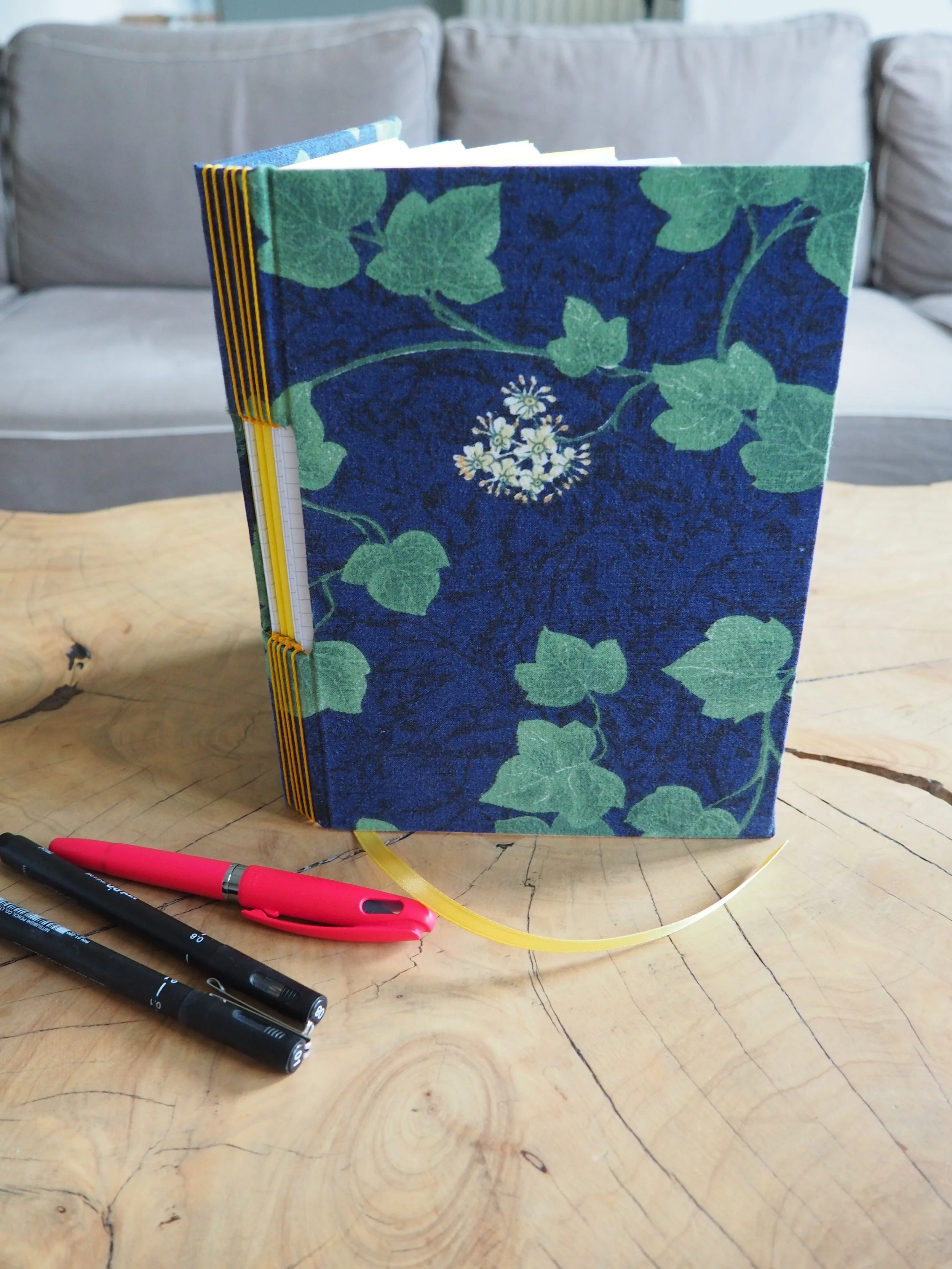 Carnet - Taie de fleurs de lierre