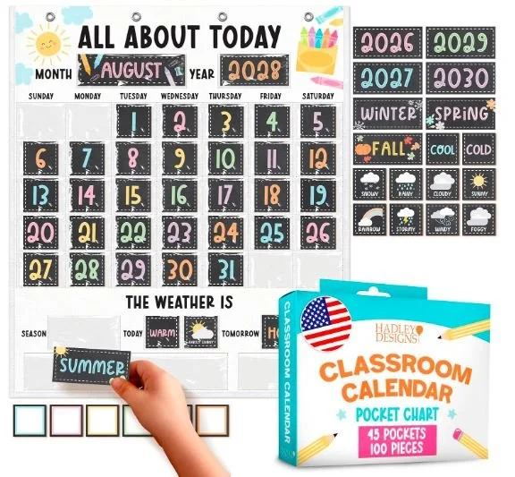 Classroom Calendar - Favorite Back to School Supplies - Bronte and WIlder