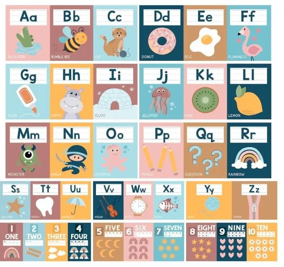 Boho Alphabet Posters - Favorite Back to School Supplies - Bronte and Wilder