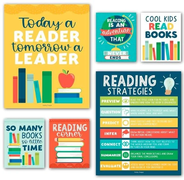 Educational Reading Posters - Favorite Back to School Supplies - Bronte and Wilder