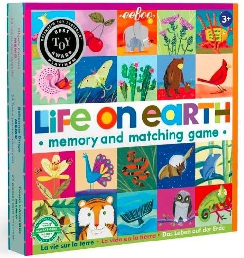 Life on Earth Memory and Matching Game - Easter Gifts for Boys 4 5 6 - Bronte and Wilder, Books, Games, Movies, and Gifts for Kids