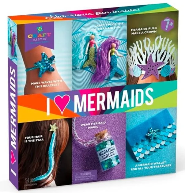 I Love Mermaids Craft Kit - Easter Gifts for Girls 6 7 8 - Bronte and Wilder