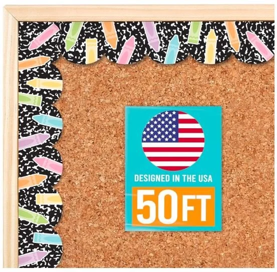 Bulletin Board Borders - Favorite Back to School Supplies - Bronte and Wilder