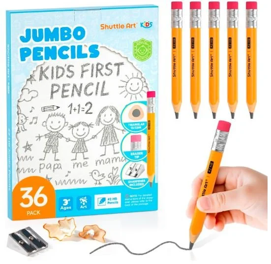 Shuttle Art Jumbo Pencils - Back to School Favs - Bronte and Wilder