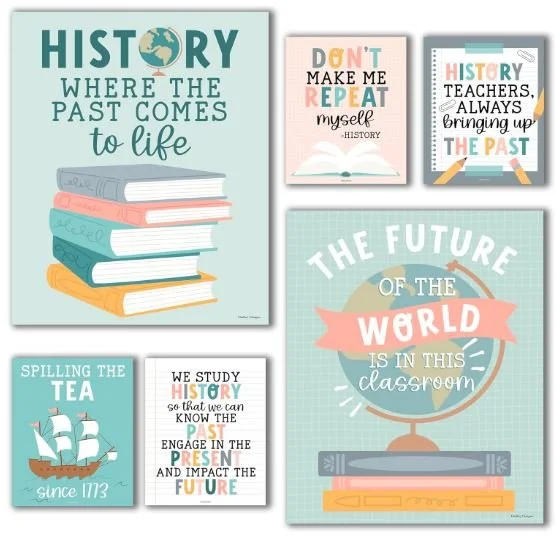 History Posters - Favorite Back to School Supplies - Bronte and Wilder