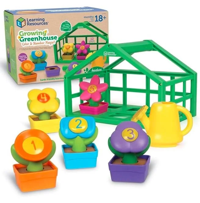Learning Resources Growing Greenhouse - easter gifts for boys babies and toddlers 1 2 3 4 - bronte and wilder, wholesome books, games, and gifts for kids
