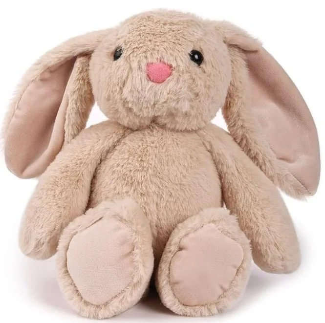 bunny plushie - easter gifts for boys babies and toddlers 1 2 3 4 - bronte and wilder, wholesome books, games, and gifts for kids