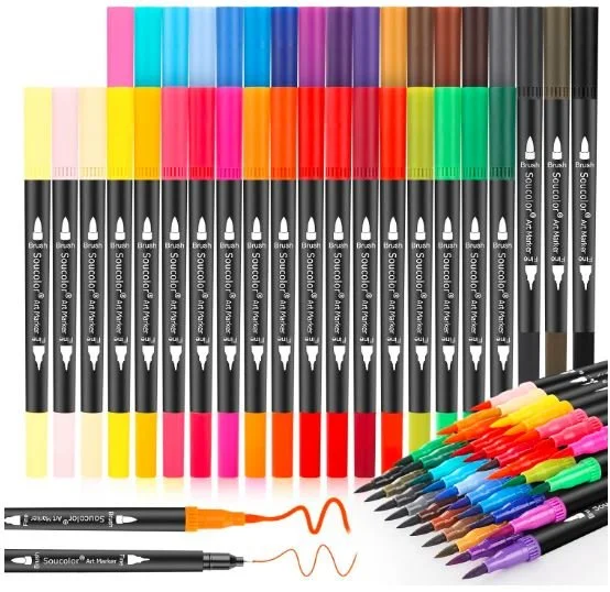 Dual Tip Brush Markers - Favorite Back to School Supplies - Bronte and Wilder