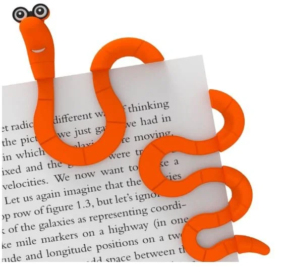 Wally the Bookworm Bookmark - Easter Gifts for Boys 10 11 12 - Bronte and Wilder Gifts Books Games Movies for Kids
