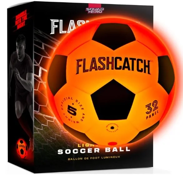 FlashCatch Light Up Soccer Ball - Easter Gifts for Boys 10 11 12 - Bronte and WIlder, Gifts, Games, Movies, and Books for Kids