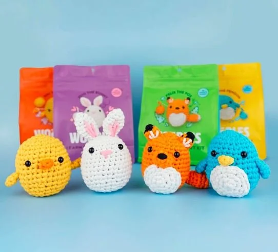 The Woobles Crochet Kits - Easter Gifts for Girls 8 9 10 - Bronte and Wilder - Wholesome Books and Games for Kids