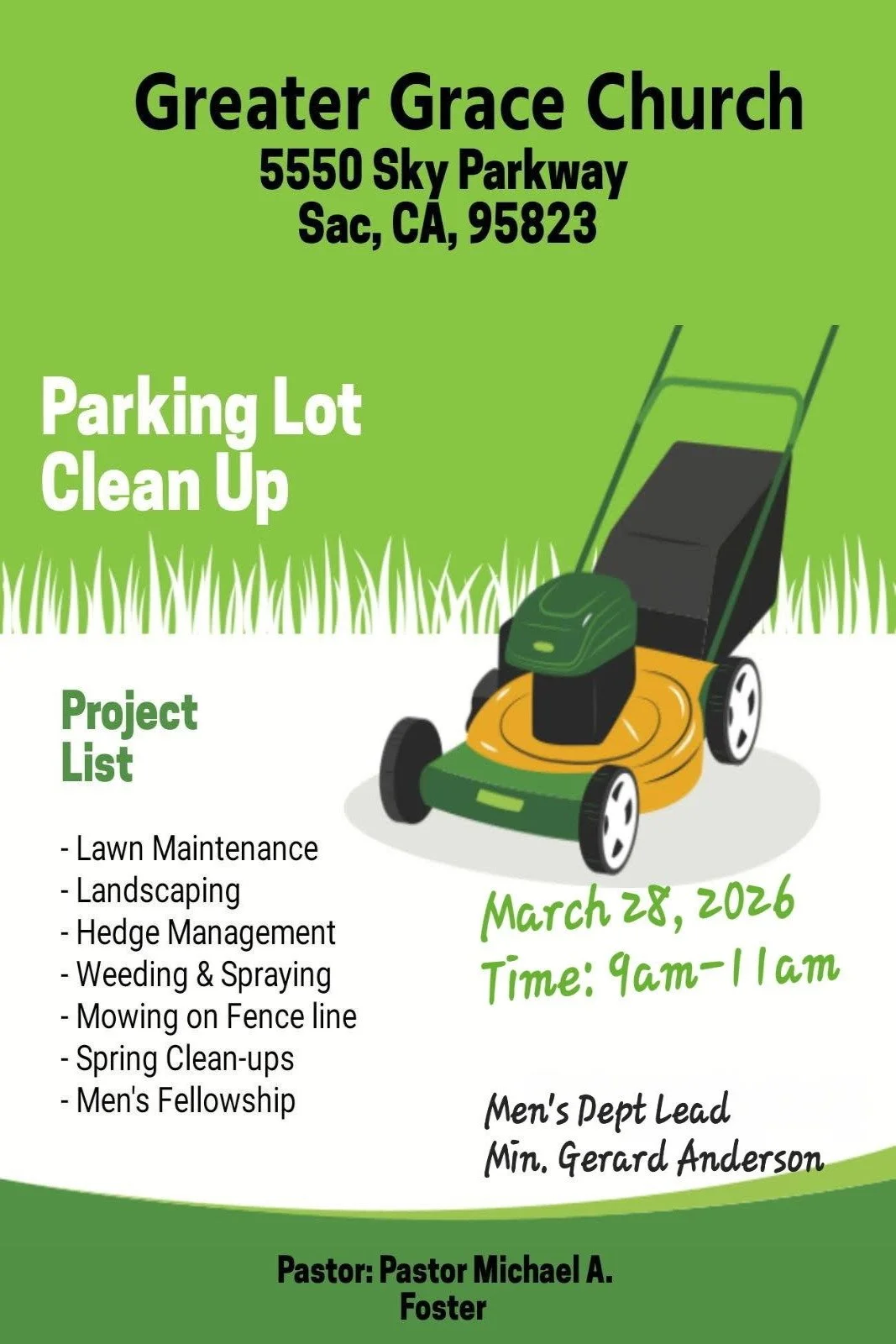 Parking Lot Clean Up