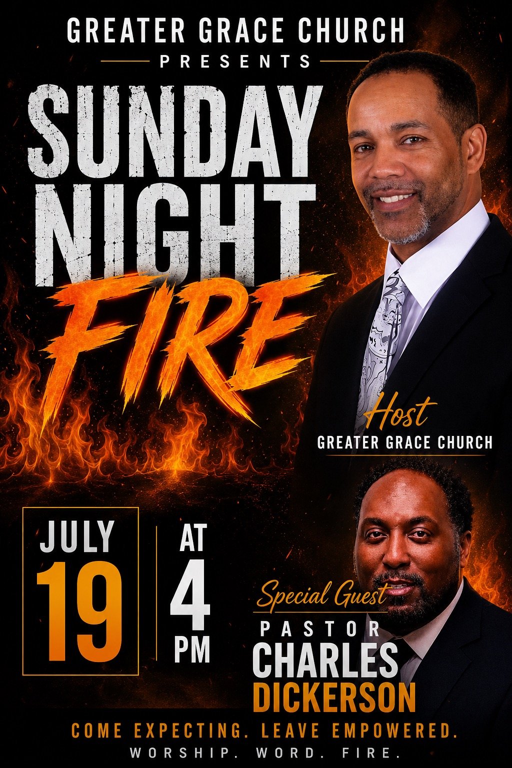 🔥 Sunday Night Fire — July 19 at 4:00 PM