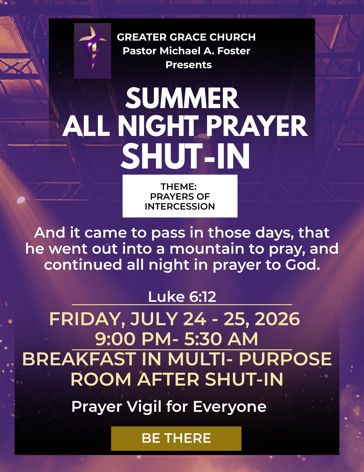 Summer All-Night Prayer Shut-In