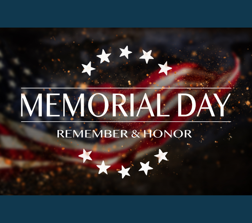 Memorial Day-CLOSED