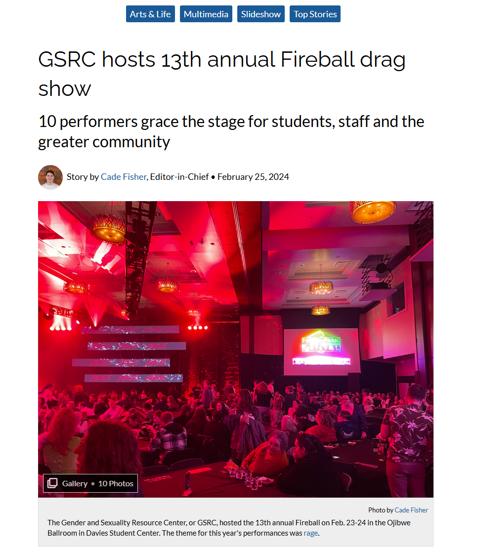 Local drag show fundraiser