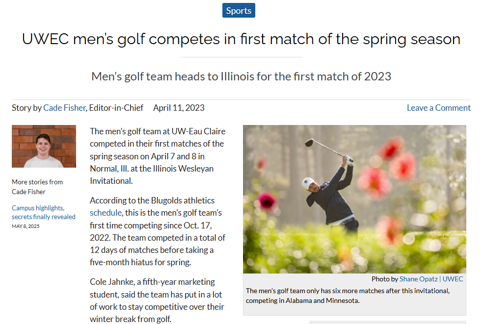 Men's golf