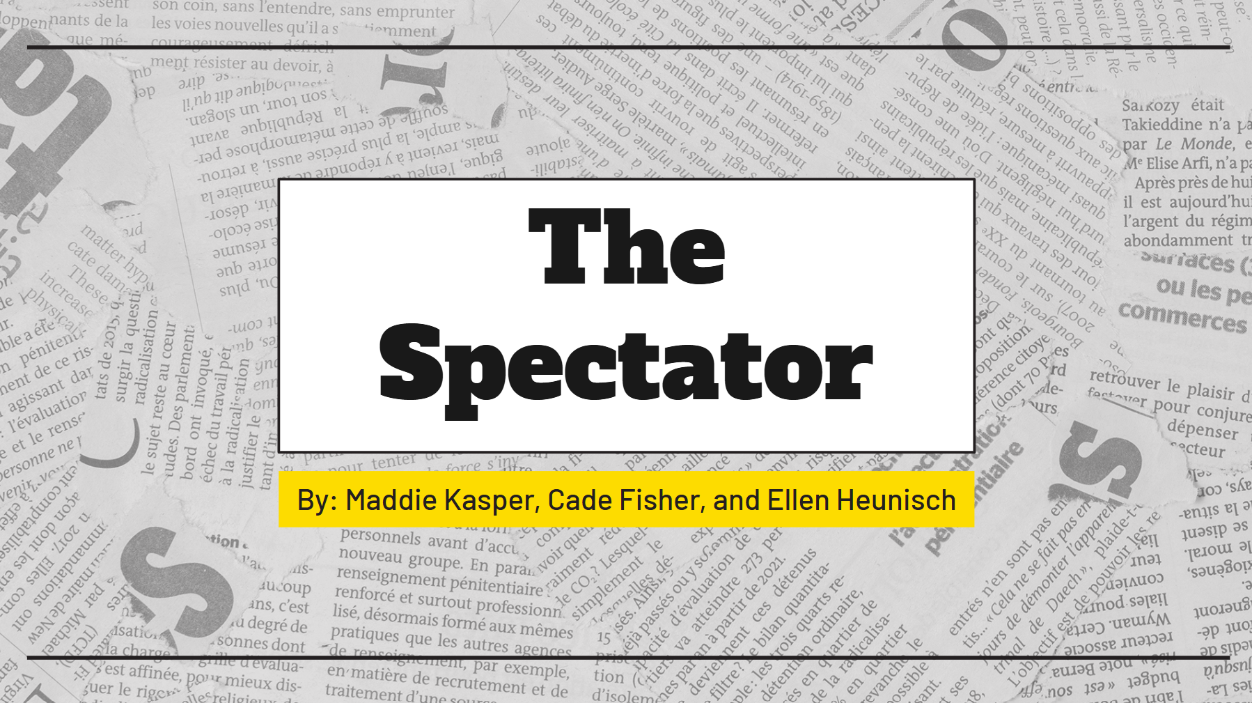 Presenting analytics and social media numbers for The Spectator to share information with public relations students, who would then create portfolios to target identified weaknesses of the organization