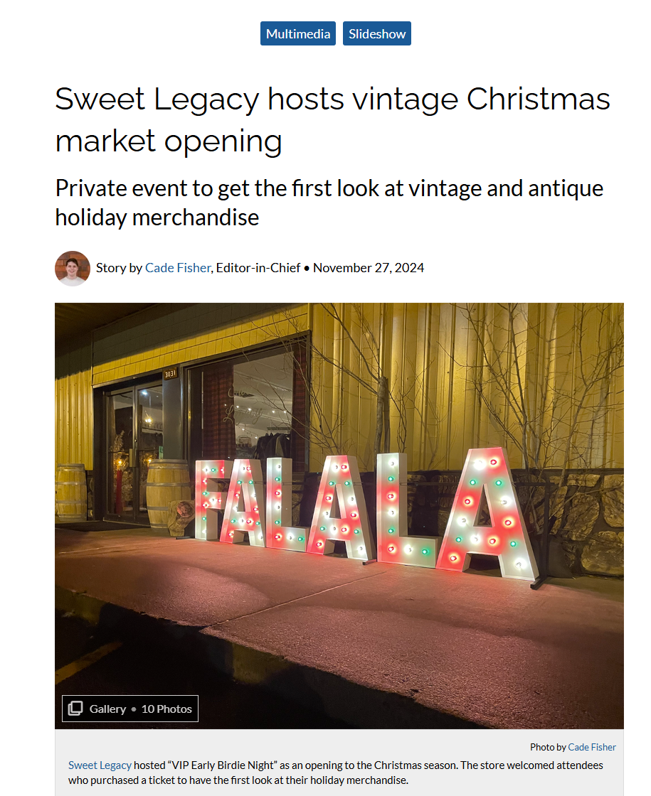 Vintage holiday market