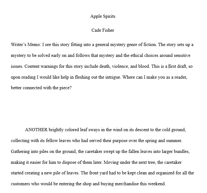 Short Story: Apple Spirits
