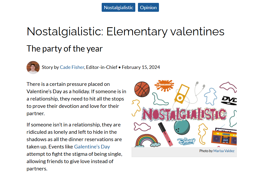 Elementary school Valentines nostalgia