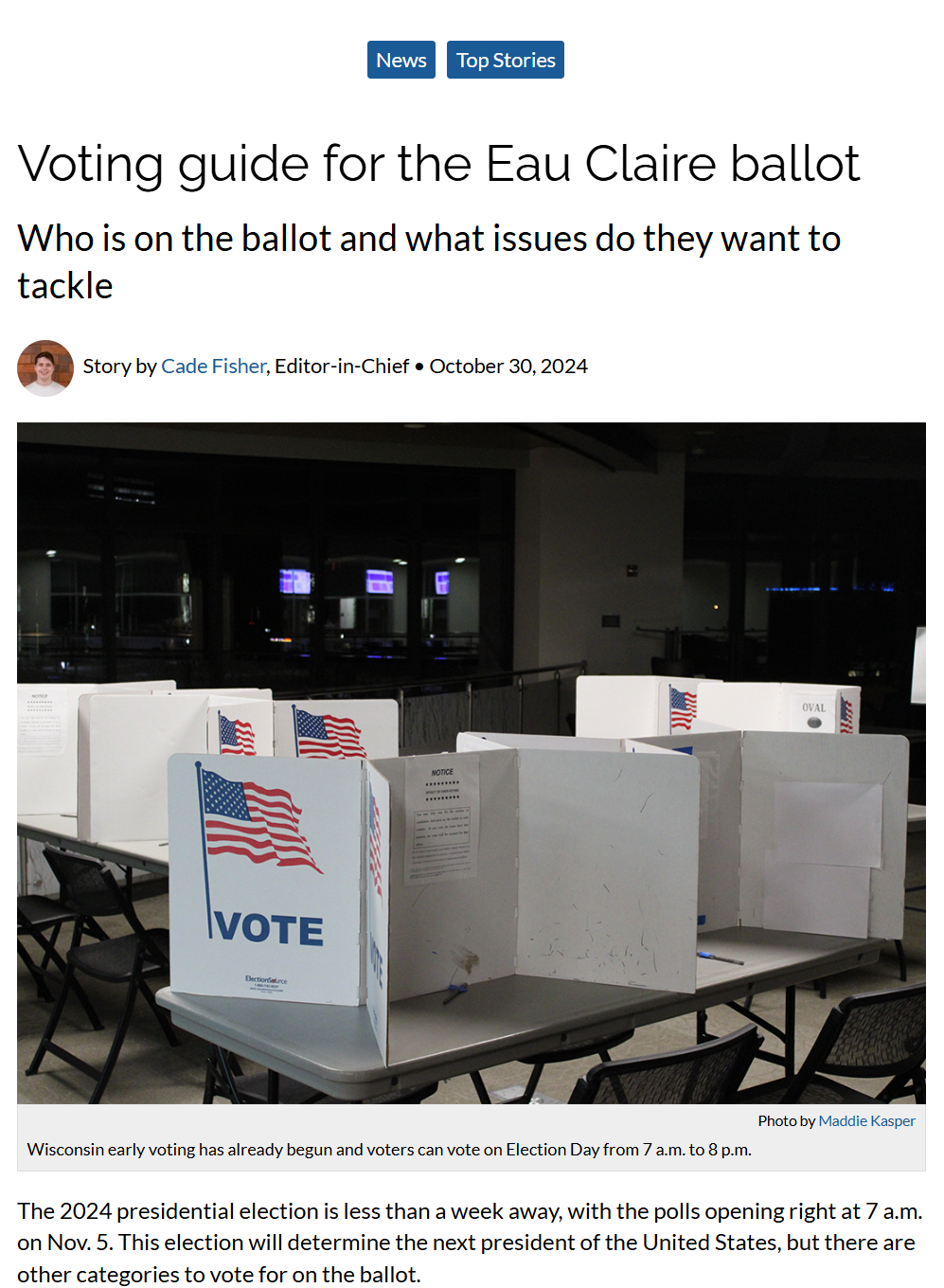 A list of every candidate in the November Election and the topics their campaigns were running on