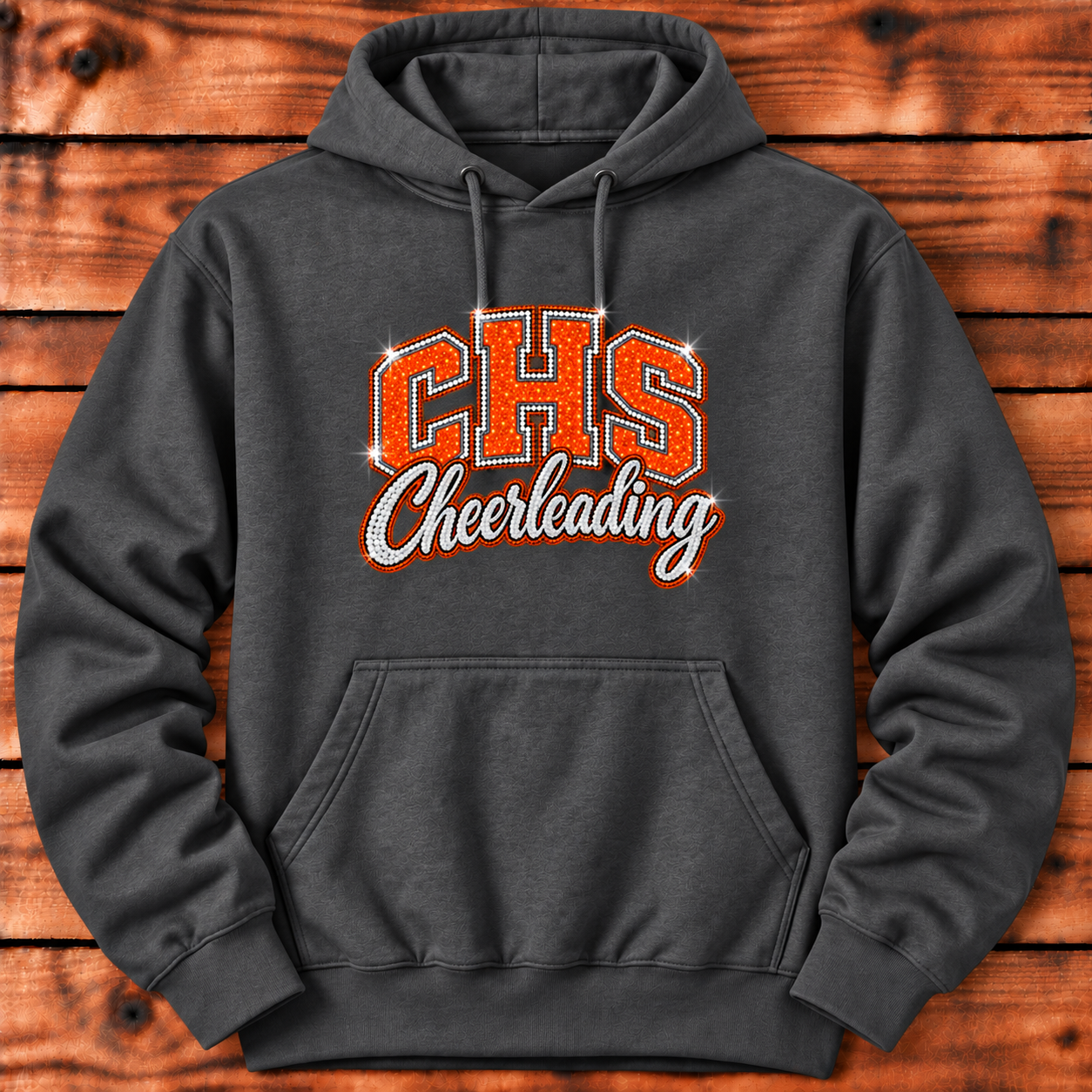 Corinth Cheerleading Simulated  Bling Hoodie