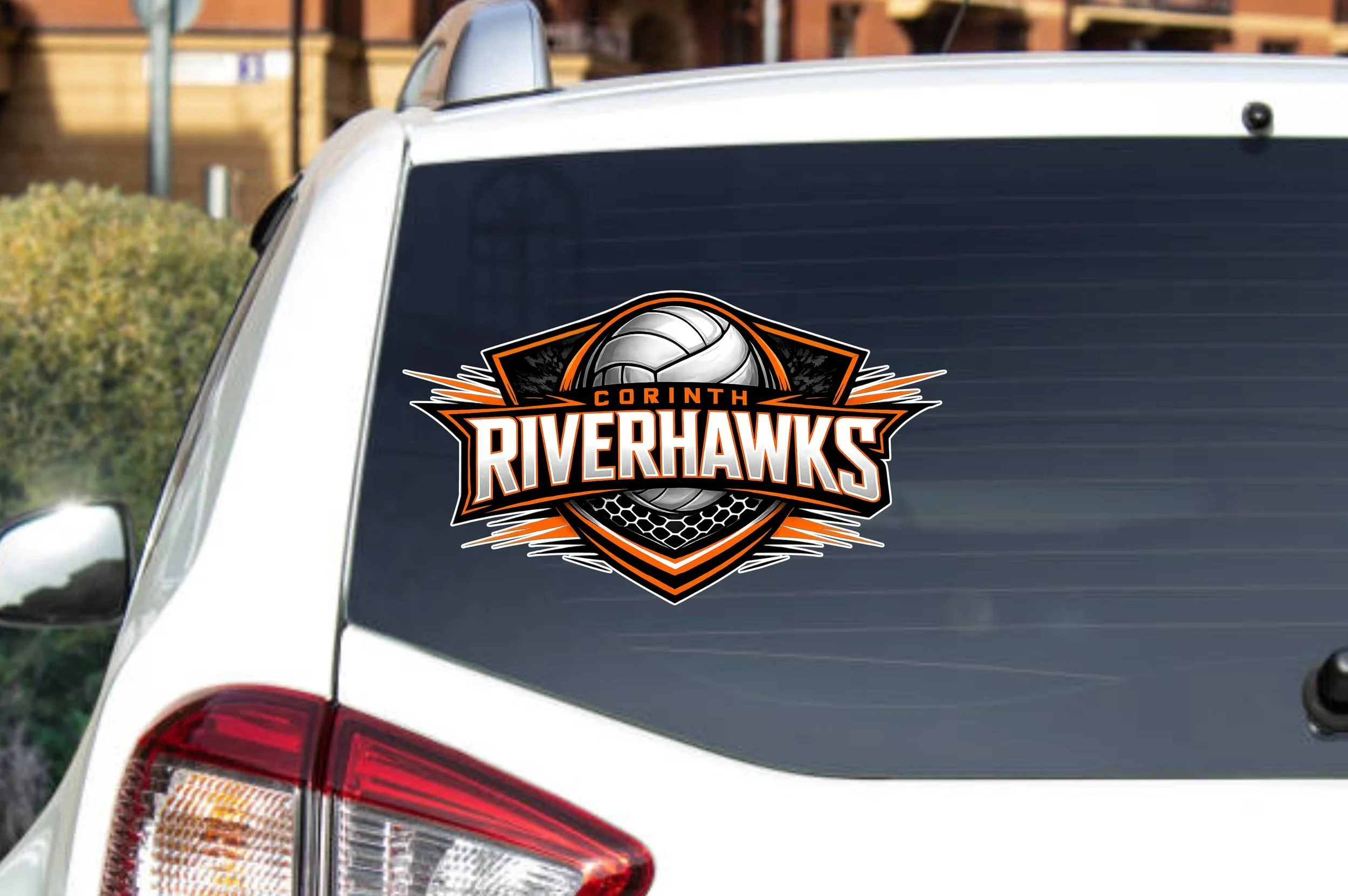 Riverhawks Volleyball Decal