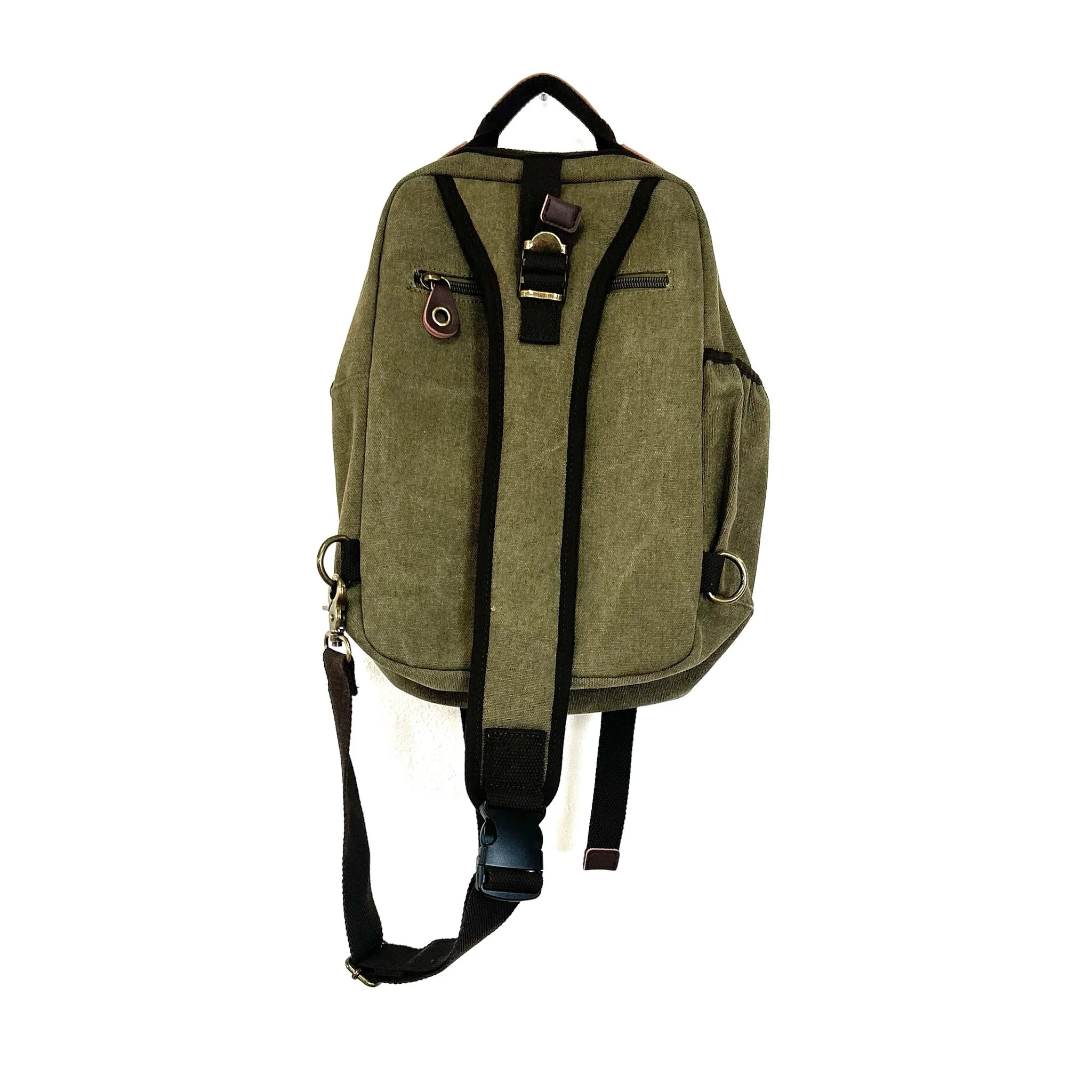 Green Fox Trail Crossbody Sling Bag