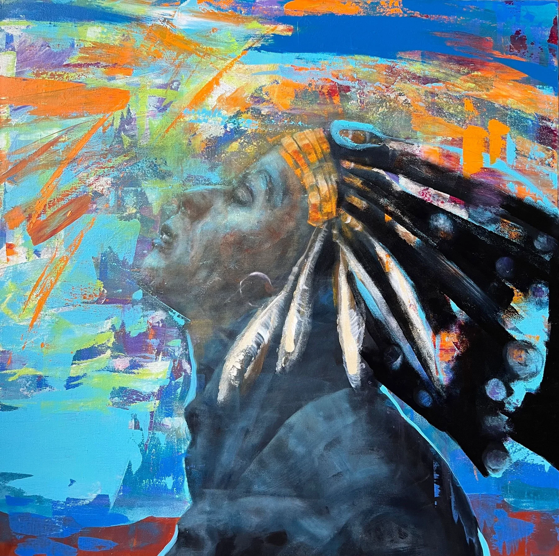 "Prairie Sky" Acrylic on Canvas, 36" x 36"