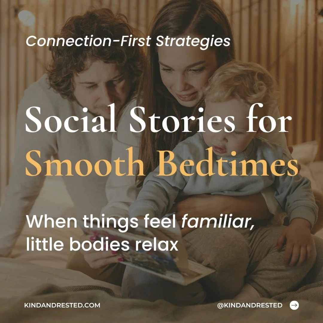 Bedtime is more than just getting to sleep. 

It is a big transition for your child&rsquo;s little nervous system and an opportunity to nurture relationship, confidence, and a felt sense of safety. 

By showing them what to expect through a simple st