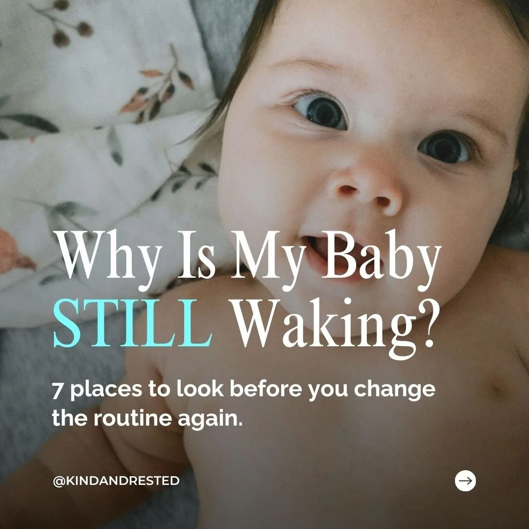 🔥Hot take: Your baby isn't waking because you're supporting them. You're supporting them because they're waking. 🔥

And no, it's not because of "bad habits." Feeding, soothing, and responding are some of the most common scapegoats for nig