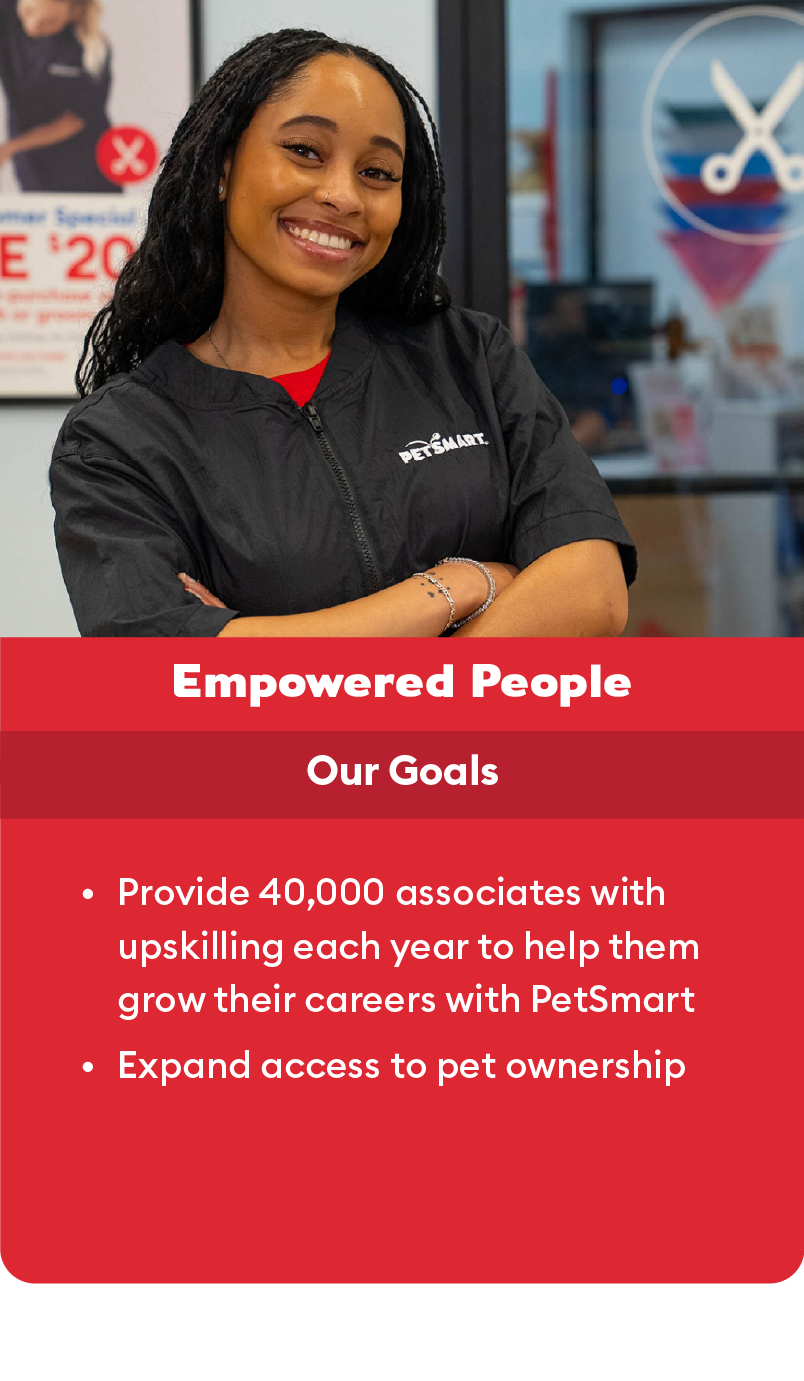 ur 50,000+ passionate associates are the driving force that has made PetSmart the trusted partner to pet parents and pets.
