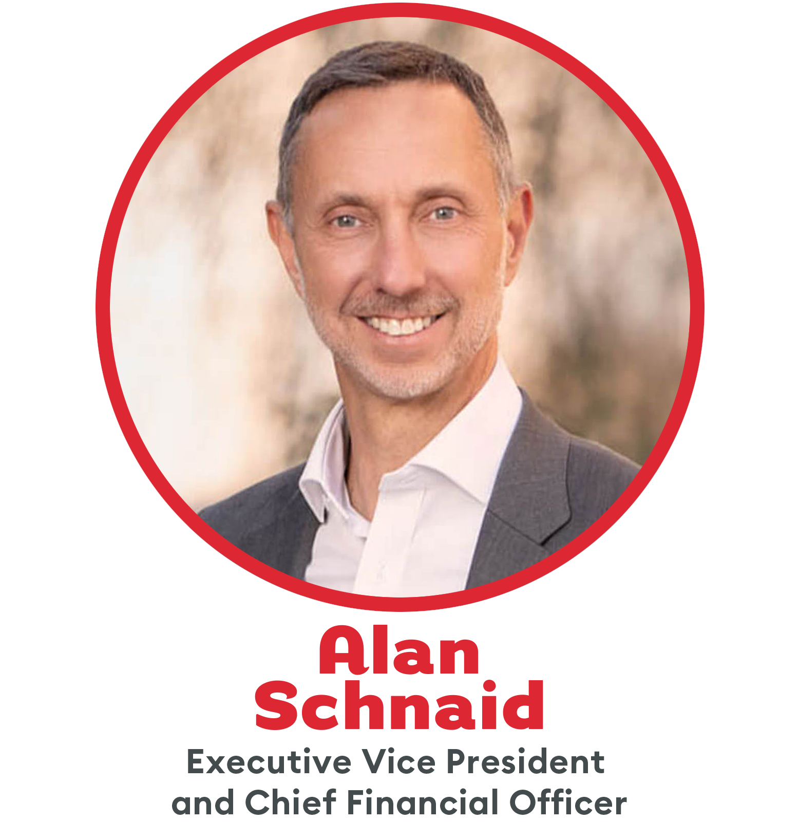 Alan Schnaid EVP and Chief Financial Officer Headshot and link to bio