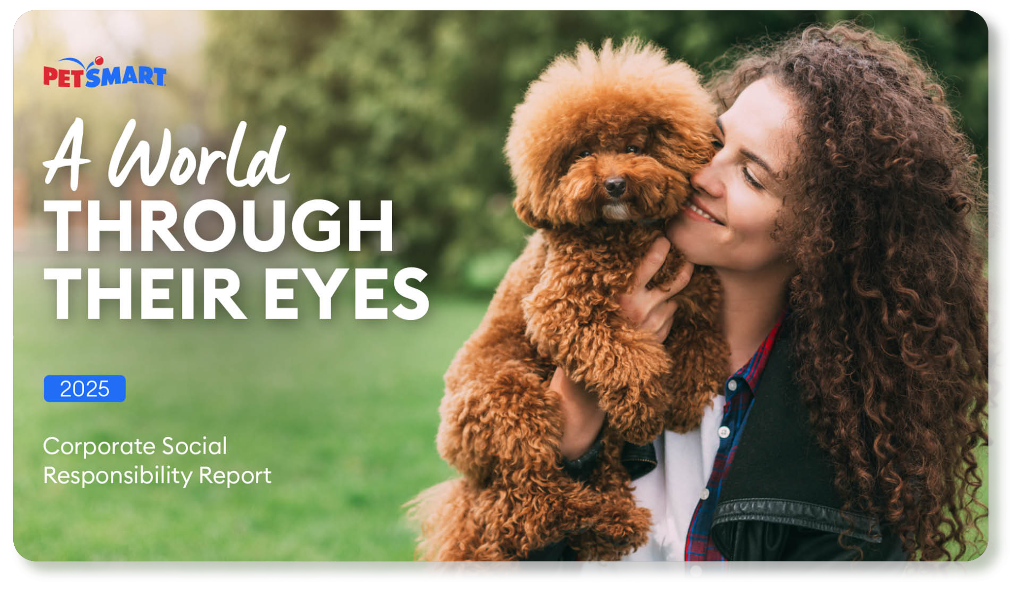 2026 CSR Booklet cover with a women and a dog