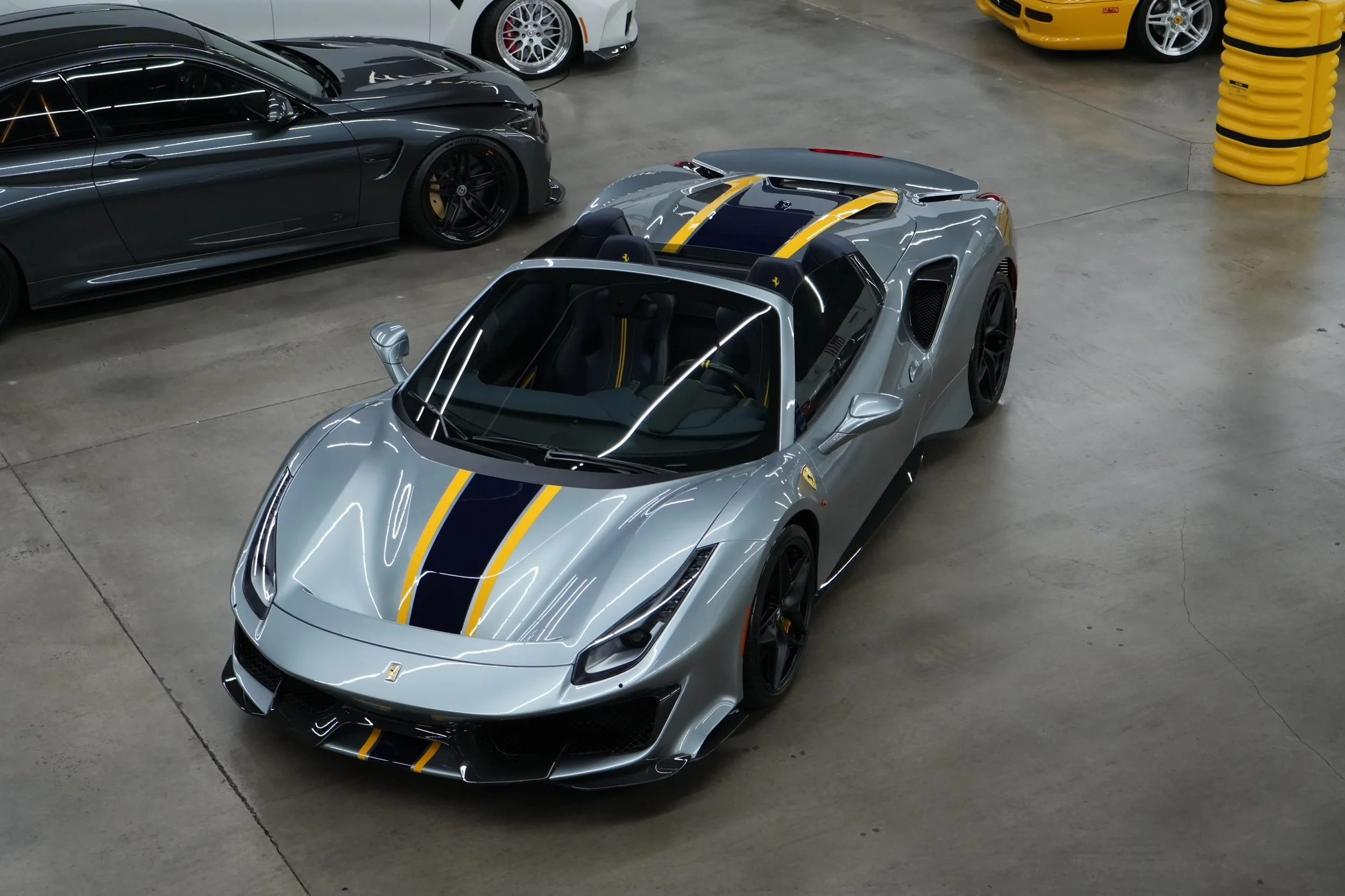 Ferrari 488 Pista Spider received full body PPF &amp; Ceramic Coating on exterior surfaces. This highly collectible spec is now safe from anything those weekend drives can throw at it.