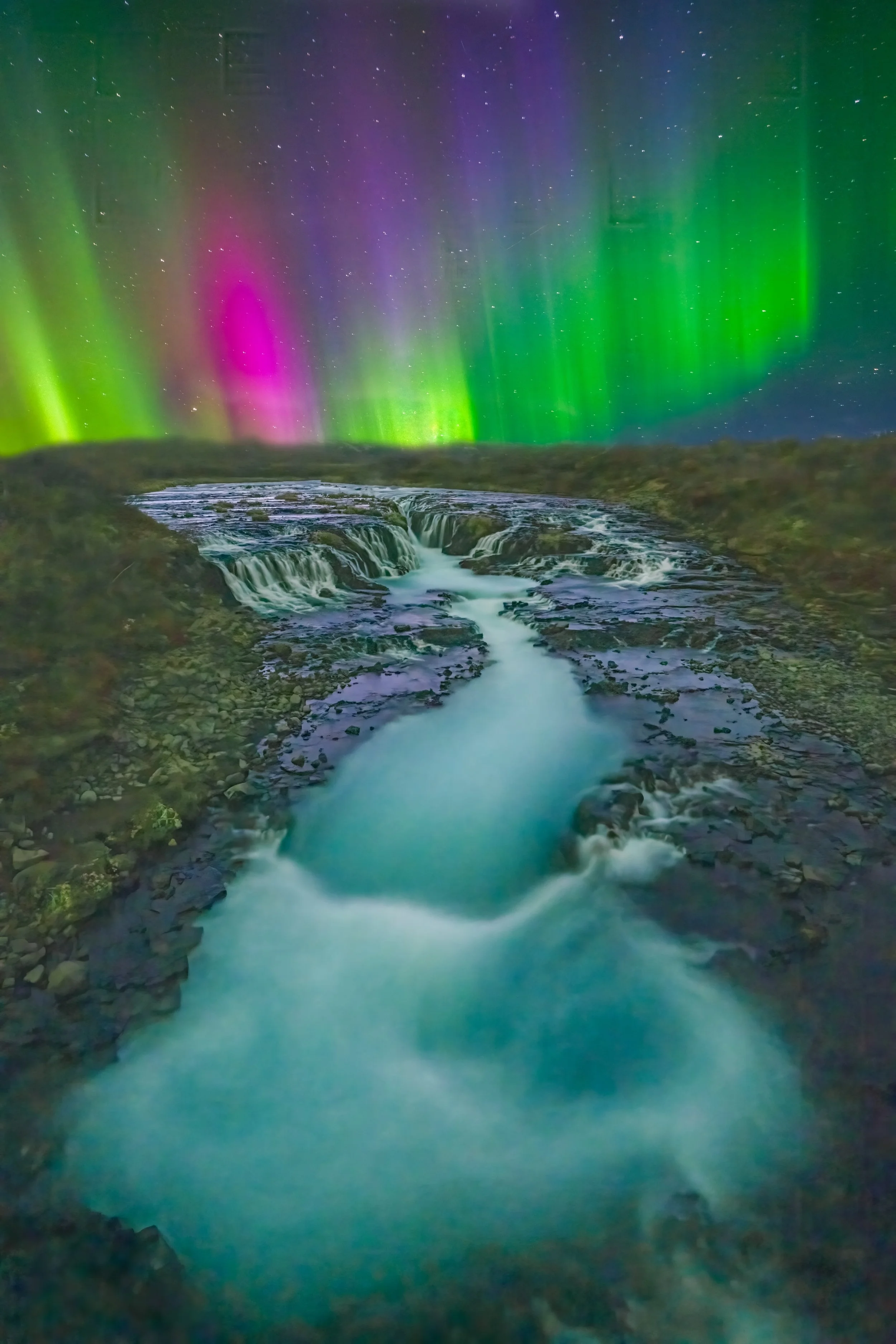 Brúarfoss Aurora