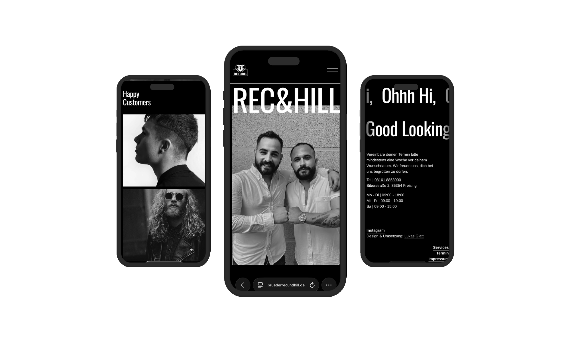 Websiteprojekt für Rec und Hill Freising