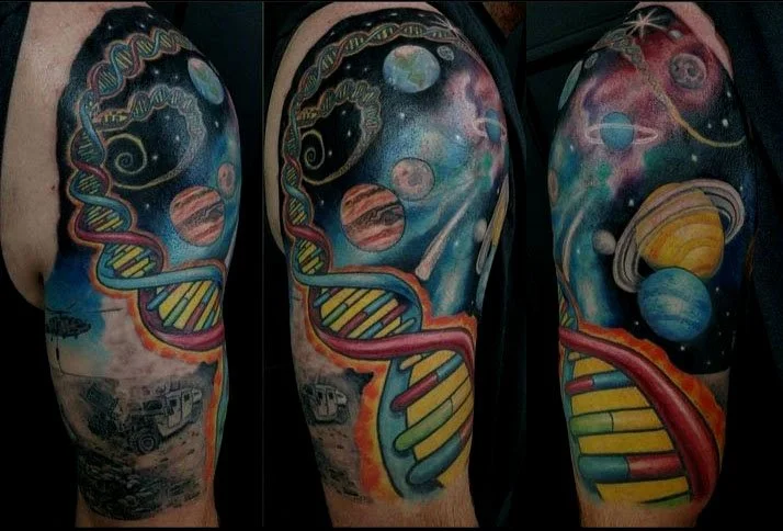 space dna tattoo sleee