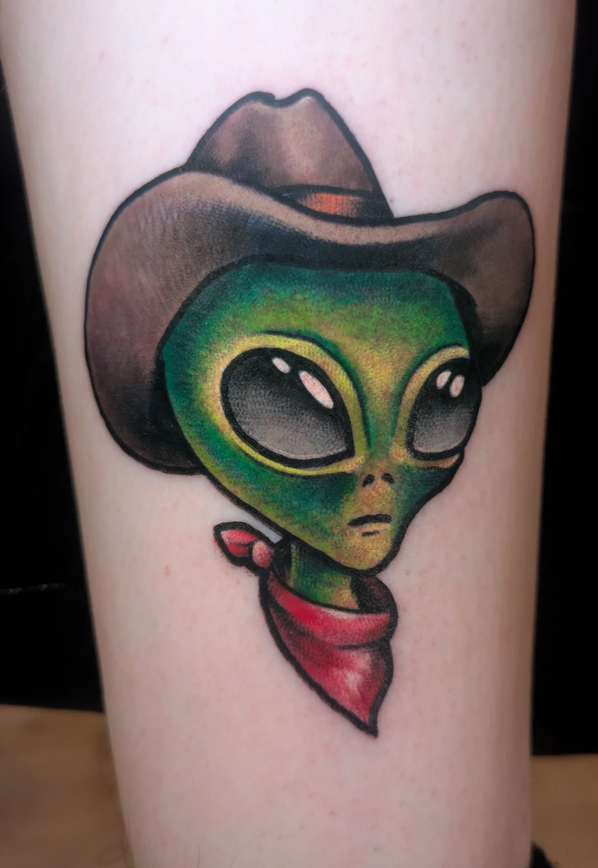 cowboy alien tattoo