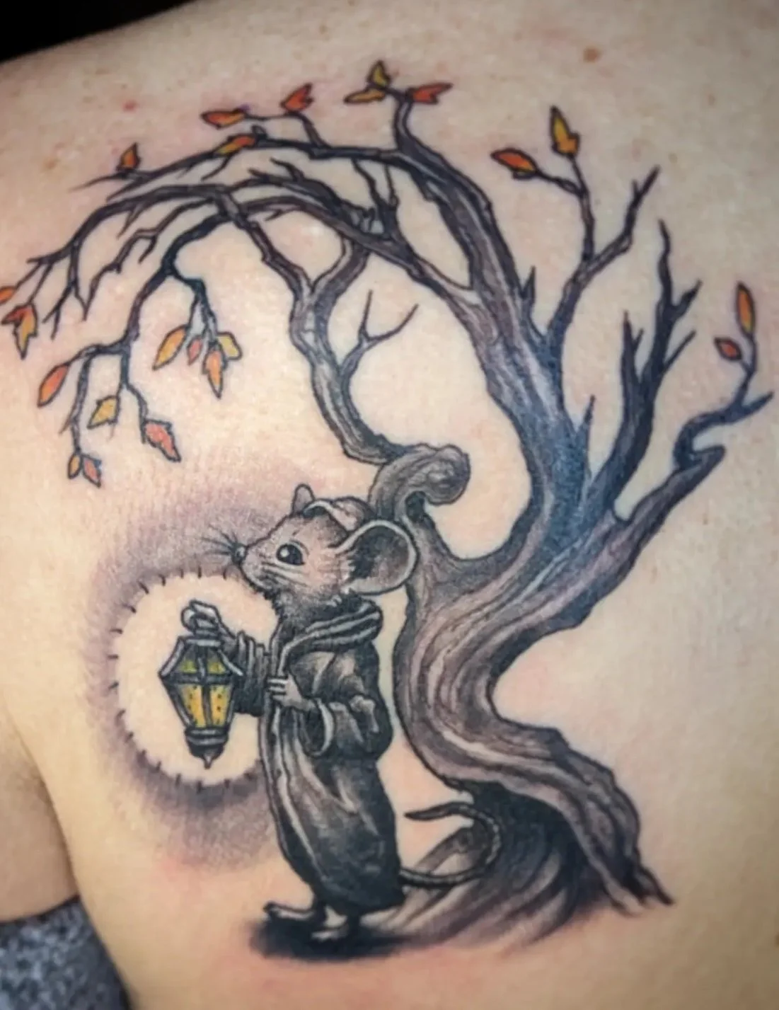mouse tree tattoo 2