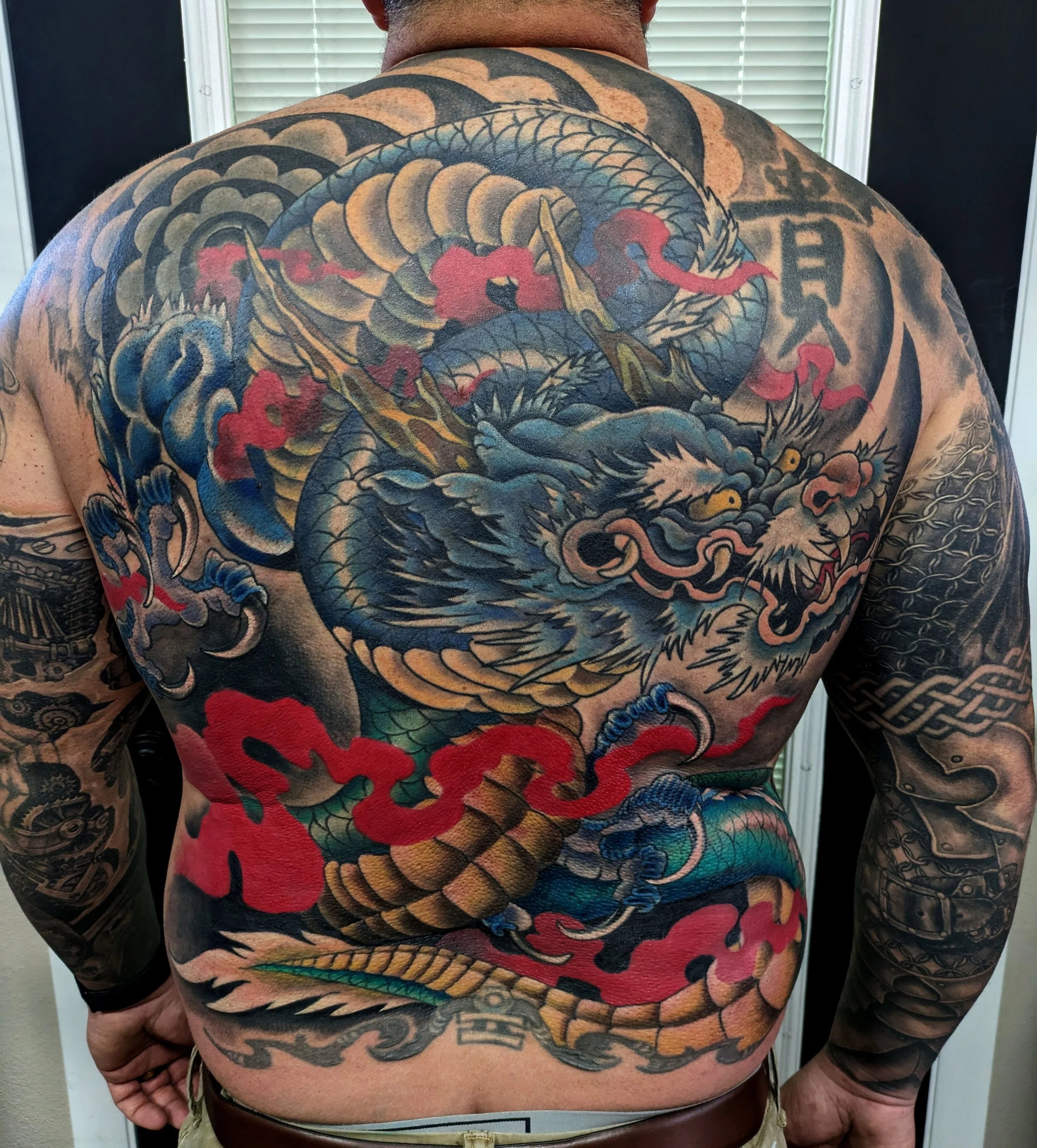 color japanese backpiece