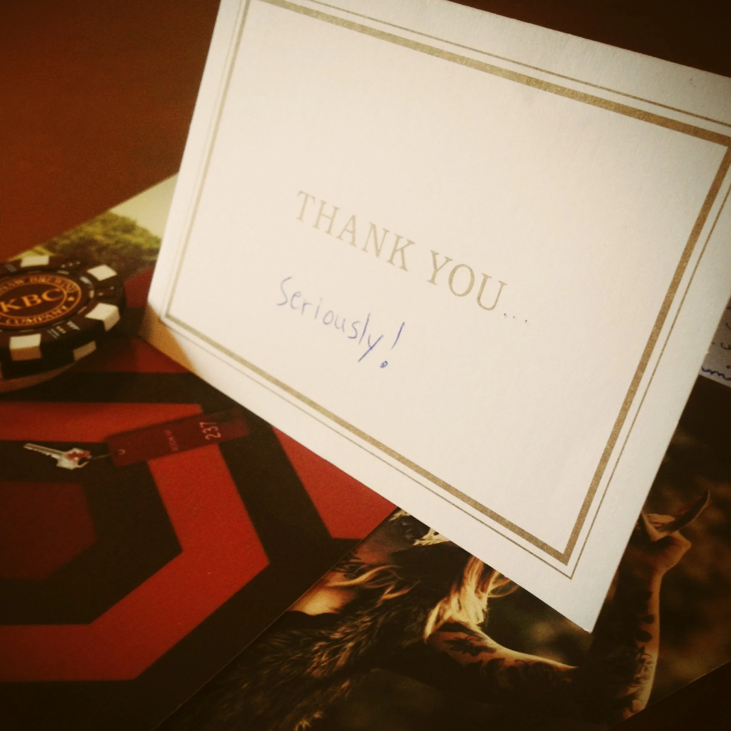 thank you - seriously