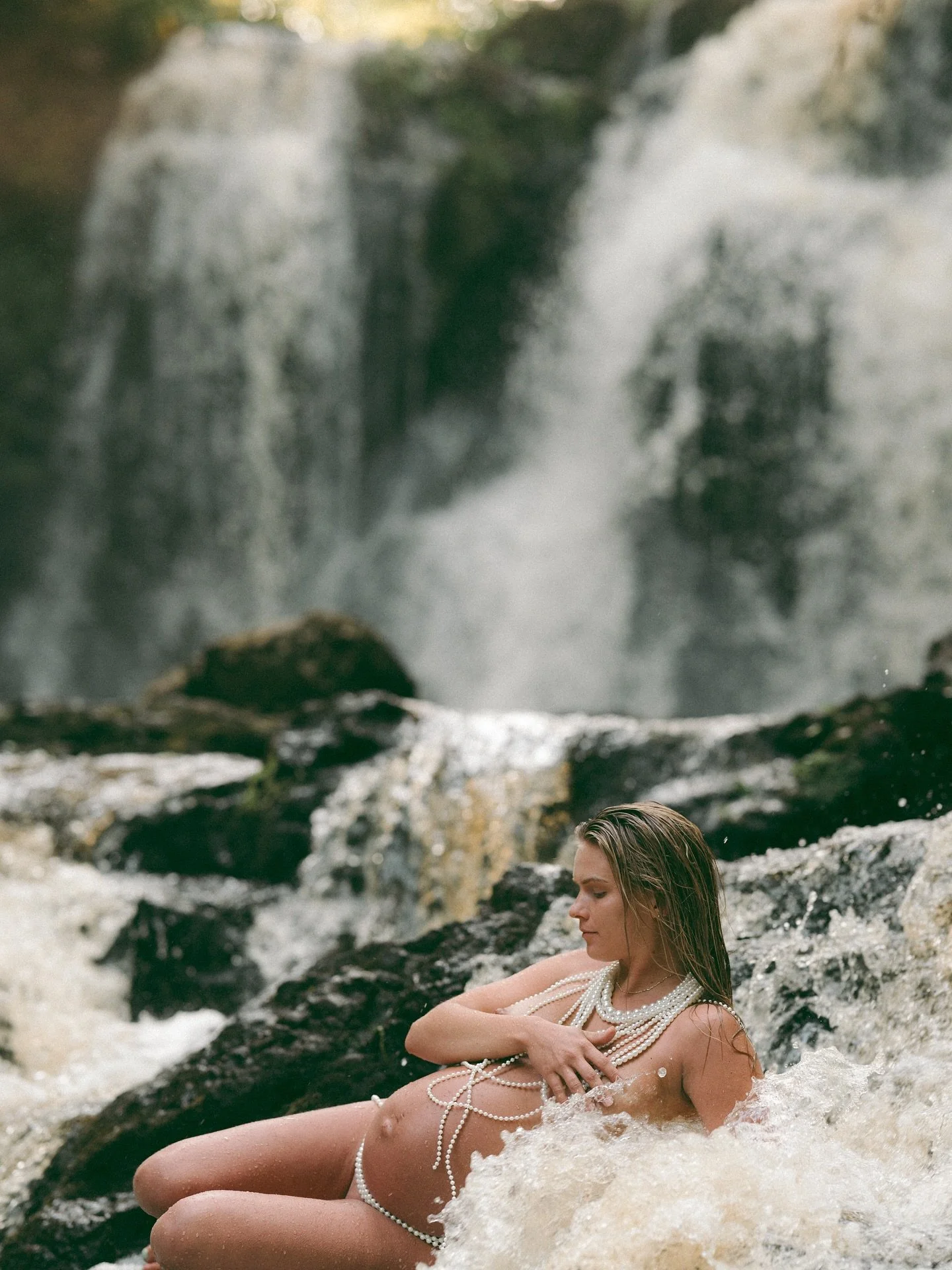 how often are you eight months pregnant and standing in a waterfall? exactly once. call it carpe diem, call it capturing beauty, call it whatever you like, but this is why I say that each photograph is a moment in time. never repeatable. and that&rsq