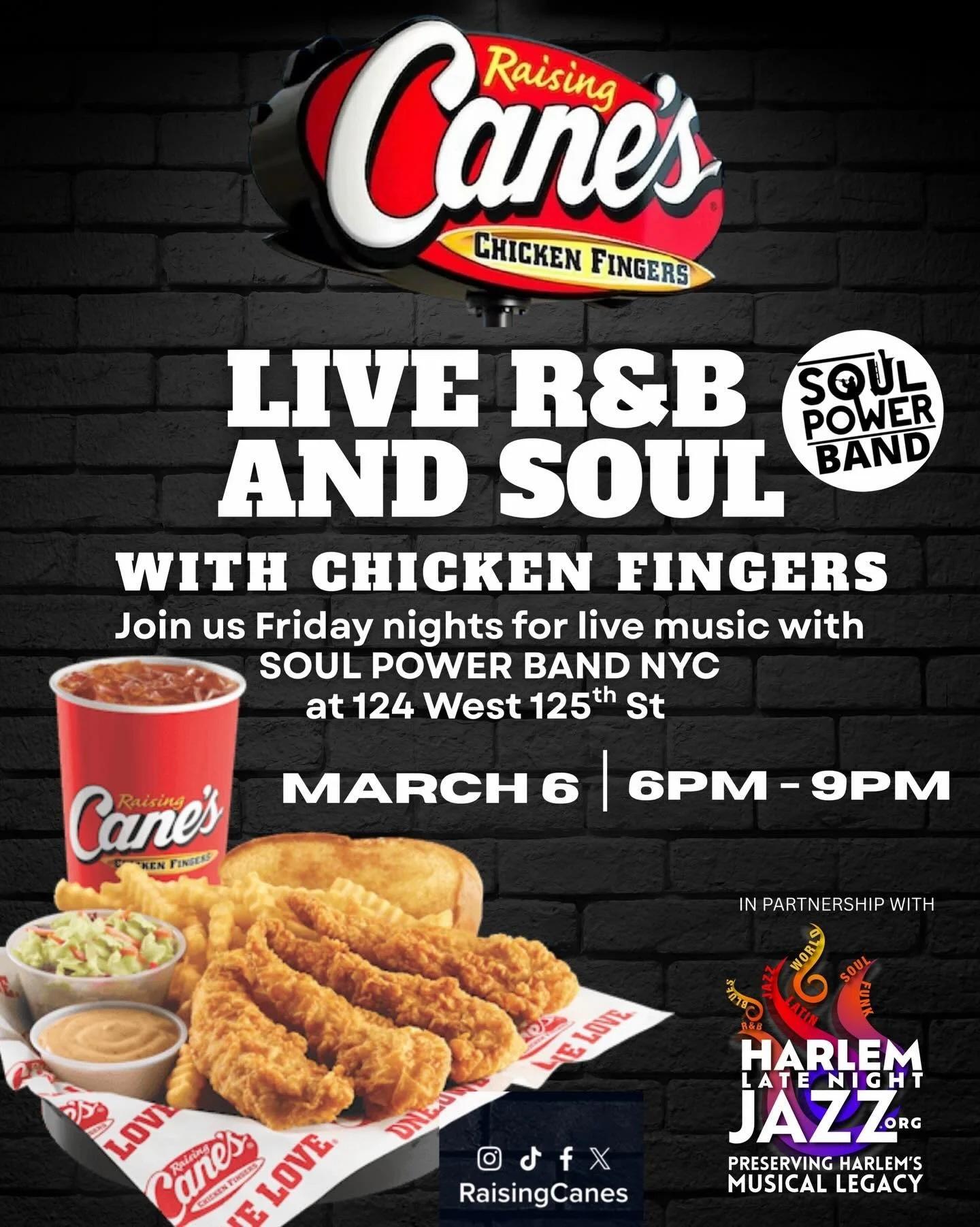 Ecco una caption IG in inglese americano, stile Harlem, dinamica, coinvolgente e con la call to action &ldquo;donate via link in bio&rdquo; come sempre per HLNJ:

⸻

🔥 Harlem, we&rsquo;re bringing the SOUL back to 125th!
Join us this Friday for live