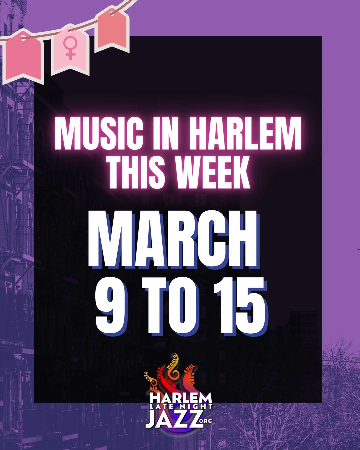 🎀 MUSIC IN HARLEM &middot; MARCH 9&ndash;15
Women&rsquo;s Month &middot; New shows, new vibes, same Harlem soul

🎤 MONDAY MAR 9
Phil&rsquo;s House of Blues (@philshouseofblues) @ Silvana (@silvanaharlem) 
7&ndash;10 PM &middot; 300 W 116th St

Open